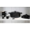 imageLe Creuset Enameled Cast Iron Signature Oval Dutch Oven 675 qt OysterLicorice