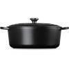 imageLe Creuset Enameled Cast Iron Signature Oval Dutch Oven 675 qt OysterLicorice