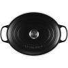 imageLe Creuset Enameled Cast Iron Signature Oval Dutch Oven 675 qt OysterLicorice