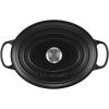 imageLe Creuset Enameled Cast Iron Signature Oval Dutch Oven 675 qt OysterLicorice