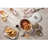 imageLe Creuset Enameled Cast Iron Signature Oval Dutch Oven 675 qt OysterMarble