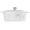 imageLe Creuset Enameled Cast Iron Signature Oval Dutch Oven 675 qt OysterMarble