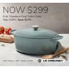 imageLe Creuset Enameled Cast Iron Signature Oval Dutch Oven 675 qt OysterMarseille