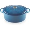 imageLe Creuset Enameled Cast Iron Signature Oval Dutch Oven 675 qt OysterMarseille