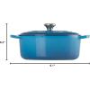 imageLe Creuset Enameled Cast Iron Signature Oval Dutch Oven 675 qt OysterMarseille