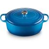 imageLe Creuset Enameled Cast Iron Signature Oval Dutch Oven 675 qt OysterMarseille