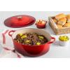 imageLe Creuset Enameled Cast Iron Signature Oval Dutch Oven 675 qt OysterOlive