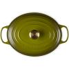 imageLe Creuset Enameled Cast Iron Signature Oval Dutch Oven 675 qt OysterOlive