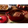 imageLe Creuset Enameled Cast Iron Signature Oval Dutch Oven 675 qt OysterOlive