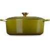 imageLe Creuset Enameled Cast Iron Signature Oval Dutch Oven 675 qt OysterOlive