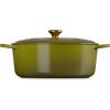 imageLe Creuset Enameled Cast Iron Signature Oval Dutch Oven 675 qt OysterOlive