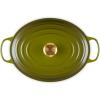 imageLe Creuset Enameled Cast Iron Signature Oval Dutch Oven 675 qt OysterOlive