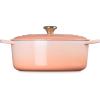 imageLe Creuset Enameled Cast Iron Signature Oval Dutch Oven 675 qt OysterPeche