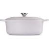 imageLe Creuset Enameled Cast Iron Signature Oval Dutch Oven 675 qt OysterShallot