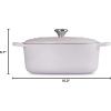 imageLe Creuset Enameled Cast Iron Signature Oval Dutch Oven 675 qt OysterShallot