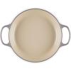 imageLe Creuset Enameled Cast Iron Signature Round Braiser with Glass Lid 225 qt Peche with Light Gold KnobOyster