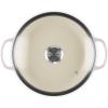 imageLe Creuset Enameled Cast Iron Signature Round Braiser with Glass Lid 225 qt Peche with Light Gold KnobShallot