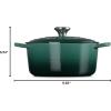 imageLe Creuset Enameled Cast Iron Signature Round Dutch Oven with Lid 55 Quart ShallotArtichaut