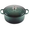 imageLe Creuset Enameled Cast Iron Signature Round Dutch Oven with Lid 55 Quart ShallotArtichaut