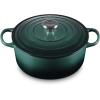 imageLe Creuset Enameled Cast Iron Signature Round Dutch Oven with Lid 55 Quart ShallotArtichaut