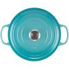 imageLe Creuset Enameled Cast Iron Signature Round Dutch Oven with Lid 55 Quart ShallotCaribbean