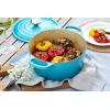 imageLe Creuset Enameled Cast Iron Signature Round Dutch Oven with Lid 55 Quart ShallotCaribbean