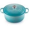 imageLe Creuset Enameled Cast Iron Signature Round Dutch Oven with Lid 55 Quart ShallotCaribbean