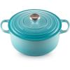 imageLe Creuset Enameled Cast Iron Signature Round Dutch Oven with Lid 55 Quart ShallotCaribbean