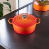 imageLe Creuset Enameled Cast Iron Signature Round Dutch Oven with Lid 55 Quart ShallotFlame