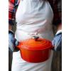 imageLe Creuset Enameled Cast Iron Signature Round Dutch Oven with Lid 55 Quart ShallotFlame