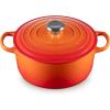 imageLe Creuset Enameled Cast Iron Signature Round Dutch Oven with Lid 55 Quart ShallotFlame