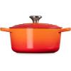 imageLe Creuset Enameled Cast Iron Signature Round Dutch Oven with Lid 55 Quart ShallotFlame