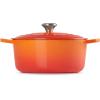 imageLe Creuset Enameled Cast Iron Signature Round Dutch Oven with Lid 55 Quart ShallotFlame