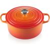 imageLe Creuset Enameled Cast Iron Signature Round Dutch Oven with Lid 55 Quart ShallotFlame