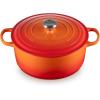 imageLe Creuset Enameled Cast Iron Signature Round Dutch Oven with Lid 55 Quart ShallotFlame