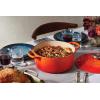 imageLe Creuset Enameled Cast Iron Signature Round Dutch Oven with Lid 55 Quart ShallotFlame