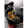 imageLe Creuset Enameled Cast Iron Signature Round Dutch Oven with Lid 55 Quart ShallotLicorice