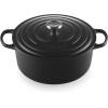 imageLe Creuset Enameled Cast Iron Signature Round Dutch Oven with Lid 55 Quart ShallotLicorice