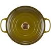 imageLe Creuset Enameled Cast Iron Signature Round Dutch Oven with Lid 55 Quart ShallotOlive