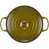 imageLe Creuset Enameled Cast Iron Signature Round Dutch Oven with Lid 55 Quart ShallotOlive