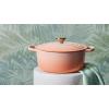 imageLe Creuset Enameled Cast Iron Signature Round Dutch Oven with Lid 55 Quart ShallotPeche