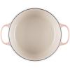 imageLe Creuset Enameled Cast Iron Signature Round Dutch Oven with Lid 55 Quart ShallotPeche