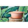imageLe Creuset Enameled Cast Iron Signature Round Dutch Oven with Lid 55 Quart ShallotPeche