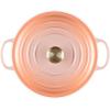imageLe Creuset Enameled Cast Iron Signature Round Dutch Oven with Lid 55 Quart ShallotPeche