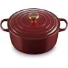imageLe Creuset Enameled Cast Iron Signature Round Dutch Oven with Lid 55 Quart ShallotRhone
