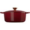 imageLe Creuset Enameled Cast Iron Signature Round Dutch Oven with Lid 55 Quart ShallotRhone