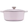 imageLe Creuset Enameled Cast Iron Signature Round Dutch Oven with Lid 55 Quart ShallotShallot