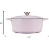 imageLe Creuset Enameled Cast Iron Signature Round Dutch Oven with Lid 55 Quart ShallotShallot