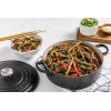 imageLe Creuset Enameled Cast Iron Signature Round Wide Dutch Oven 675 qt CaribbeanLicorice