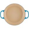 imageLe Creuset Enameled Cast Iron Signature Round Wide Dutch Oven 675 qt CaribbeanMarseille
